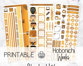 Rey's Story | Hobonichi Weeks - STANDARD KIT ONLY | Printable Weekly Sticker Kit
