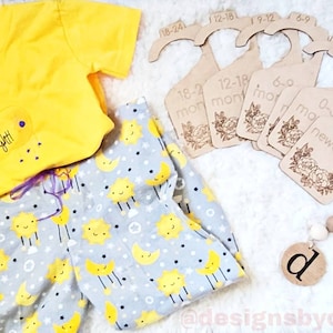 Baby Closet Dividers, Baby Girl, Baby Boy, Baby Shower Gift, Nursery Closet, Wooden Dividers