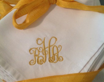 Monogrammed Napkins - Personalized Napkins - Cloth Napkins - Linen Napkins