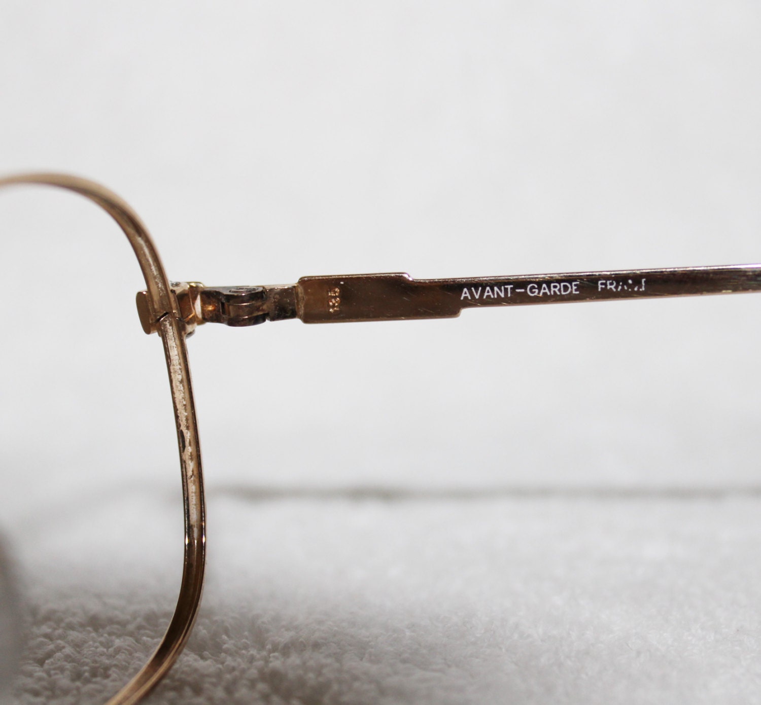 Vintage Womens Luxottica Sara Goldtone Metal Eyeglass Frame - Etsy