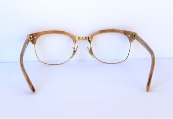 Vintage Shuron Browline Eyeglass Frames: 1950s Bl… - image 5