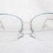 Vintage Womens Rimless Metal Frame, NOS, Looking Great, Caesar ID, Blue and Brushed Gold Frame, Italy, New Old Stock, Retro, Item 6