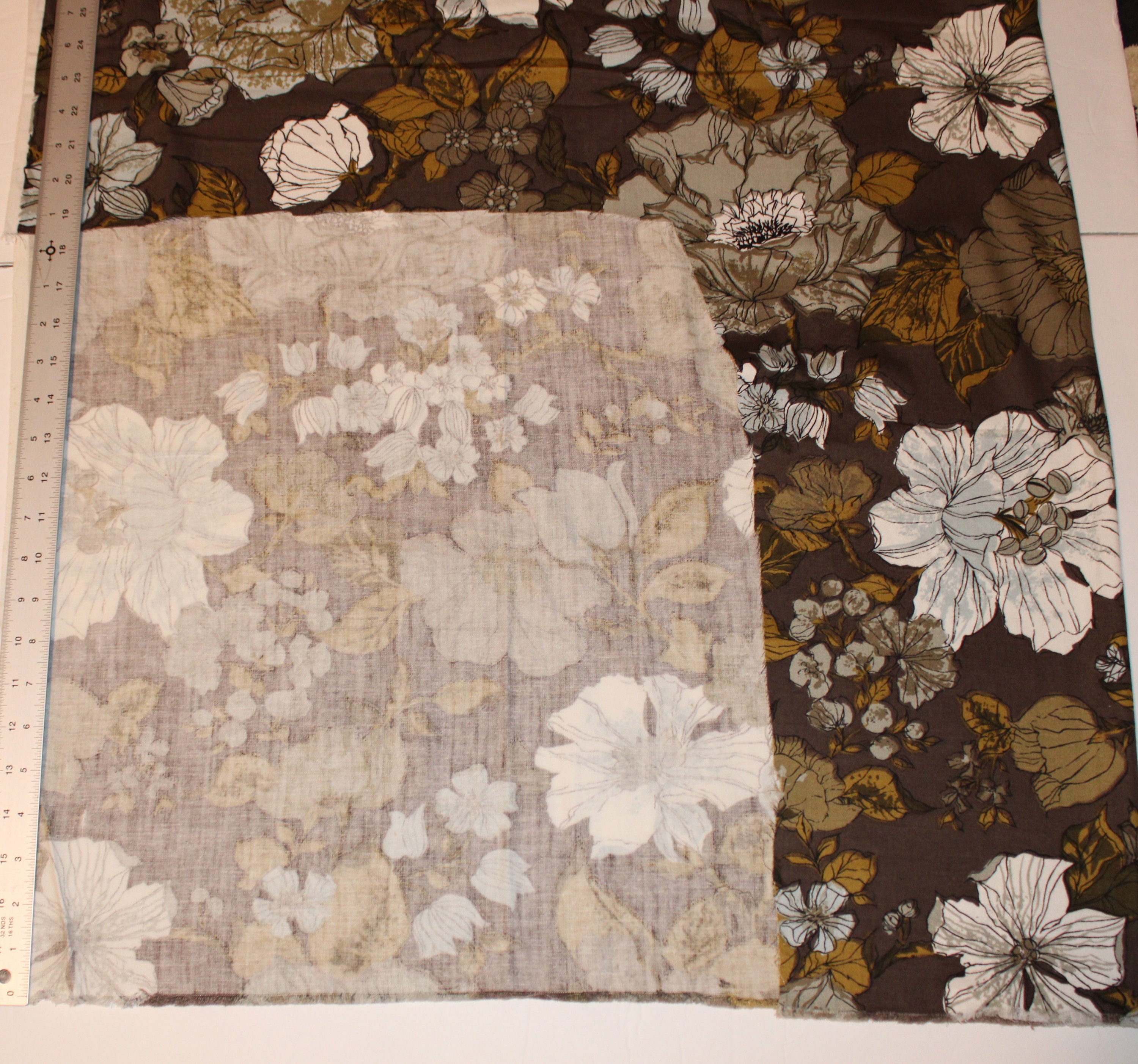 Vintage Decor / Drapery House N Home Fabrics and Draperies Inc Floral