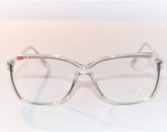 Vintage Exotique Plastic Eyeglass Frames: Two-Tone Brown, Italy (NOS)
