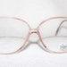 Vintage Womens Luxottica Hazel Eyeglass Frame, NOS, Plastic New Old Stock Eyeglass Frame, Roselite Color, Italy, 56-14-135, Item 8