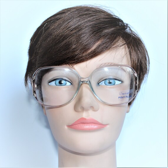Vintage Womens Charmant Eyeglass Frame, Polyflex … - image 3