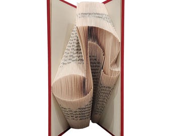 Handmade Music Note Folded Book Art, Unique Thoughtful Gift for Music and Piano Teachers