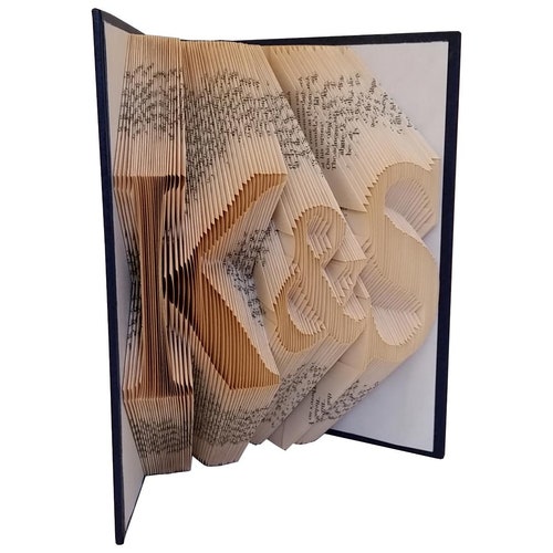 First Anniversary Gift for Boyfriend / Husband - Paper Anniversary Gift - Folded Book - Paper Anniversary Book shops Sculpture - Boyfriend Gift