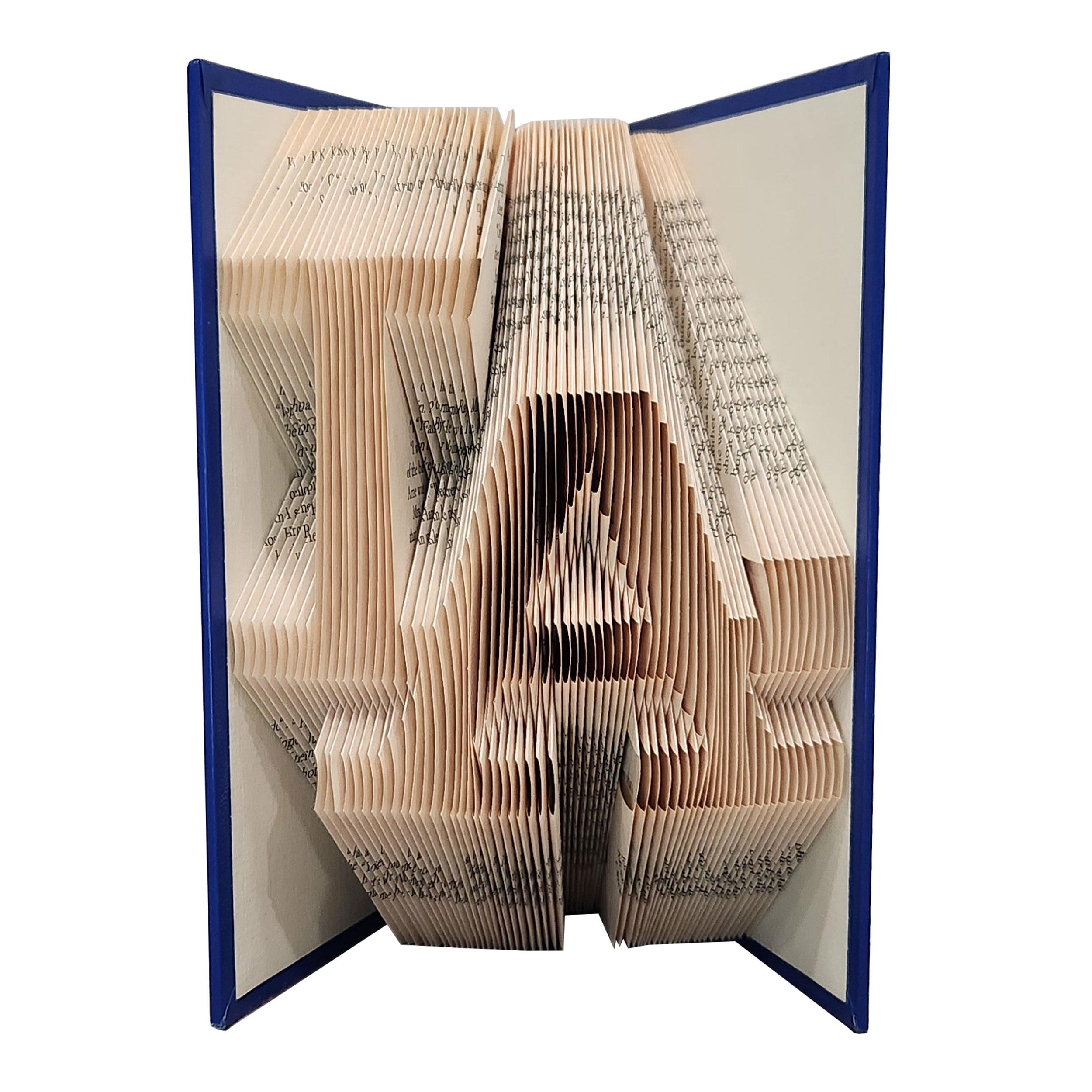 Gift For Dodgers Fan, LA Dodgers Logo Folded Book Art, Los Angeles Baseball Gifts, World Series Champions Dodgers Book