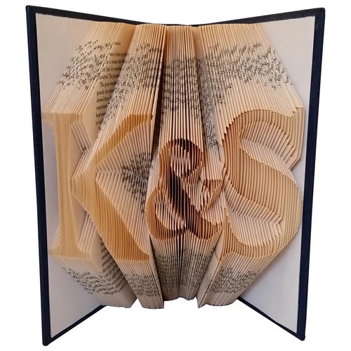 First Anniversary Gift for Boyfriend / Husband - Paper Anniversary Gift - Folded Book - Paper Anniversary Book shops Sculpture - Boyfriend Gift