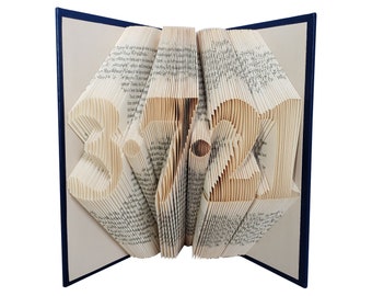 Anniversary Gifts for Girlfriend, Paper Anniversary Folded Book Art for Her, Personalized Book Folding