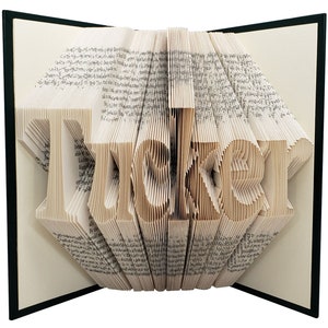 Boss Thank You Appreciation Gifts, Custom Name Folded Book Art, Personalized Leaving Gifts