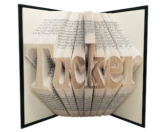 Boss Thank You Appreciation Gifts, Custom Name Folded Book Art, Personalized Leaving Gifts