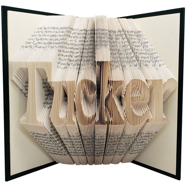 Boss Thank You Appreciation Gifts, Custom Name Folded Book Art, Cadeaux de départ personnalisés