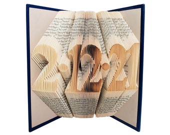 Custom Folded Book Art, Wedding Date Sculpture, Anniversary Gift