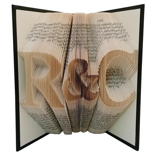 First Anniversary Gift for Boyfriend / Husband - Paper Anniversary Gift - Folded Book - Paper Anniversary Book shops Sculpture - Boyfriend Gift