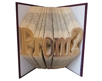 Prom Ask Promposal Folded Book Art, Ask Date to Prom, Prom Gift for Girlfriend