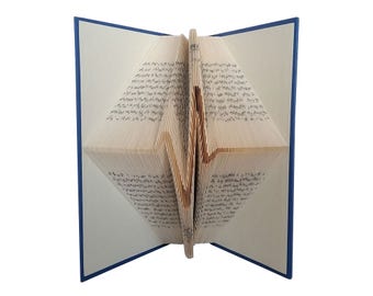 Heartbeat - Lifeline  - Folded book - Book sculpture