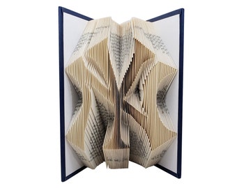 Birthday Gift For Yankees Fan, New York Yankees Baseball Folded Book Art, NY Yanks Logo Book Folding Sculpture