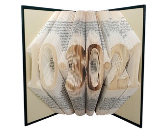 1 Year Anniversary Gift for Girlfriend, First Paper Anniversary Gifts Folded Book Art