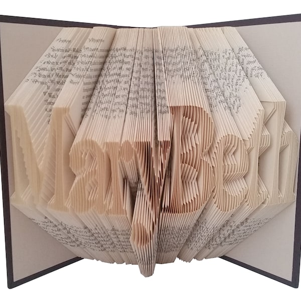 Personalized Gifts for Her, Best Selling Item, Unique Custom Folded Book Art for Best Friend