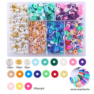 5100+ Christmas Clay Beads Bracelet Kit - Polymer Clay Beads for Jewelry  Making, Friendship Bracelets With Gold and Silicone Beads for Girls and