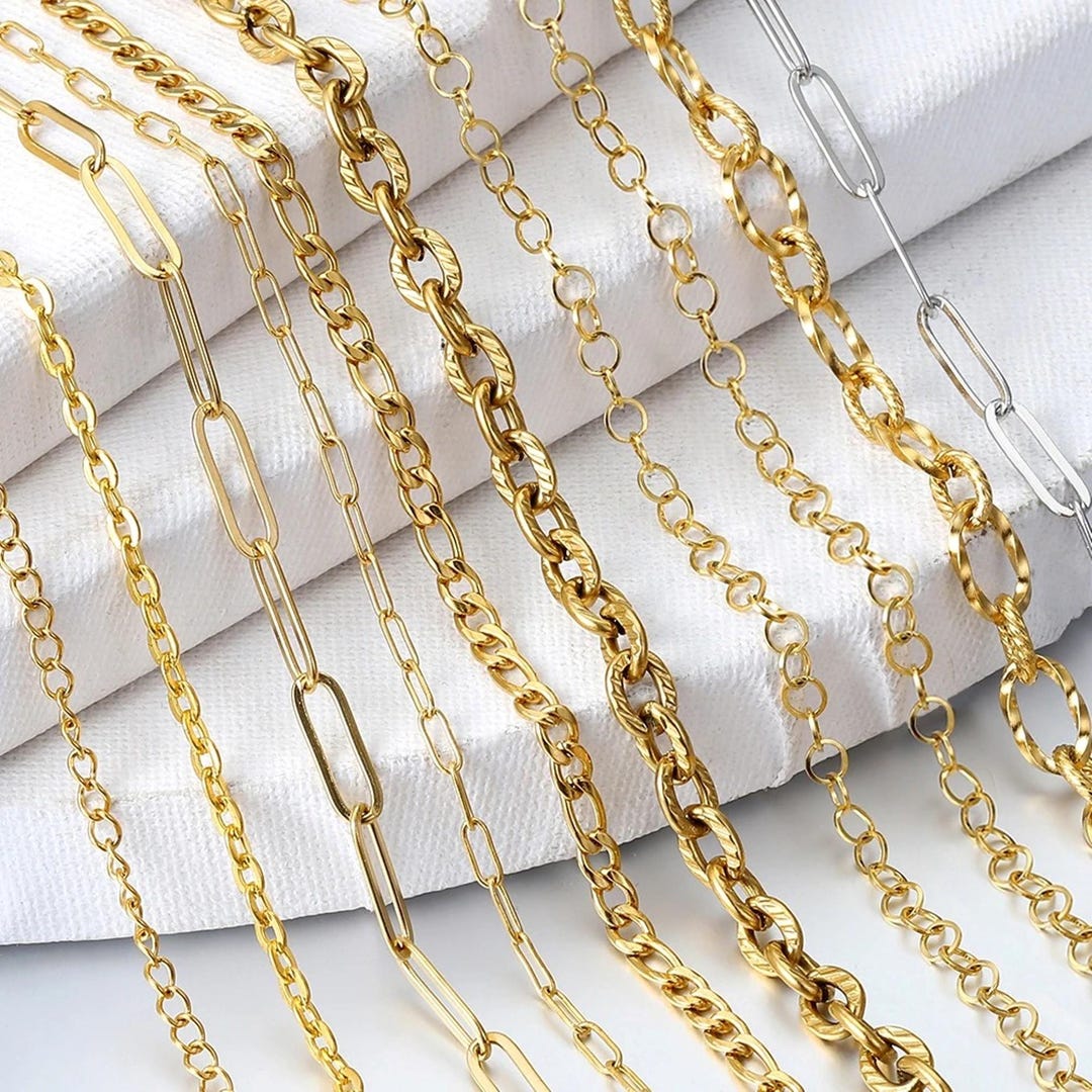 Permanent Jewelry Chains Starter Pack Kit, Stainless Steel Chains ...