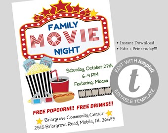 movie night etsy