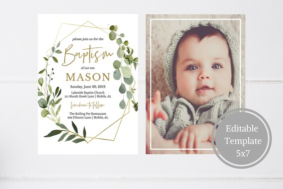baptism invitation boy instant download baptism invitation printable baptism invitations template christening invitation baptismal template christening invitation
