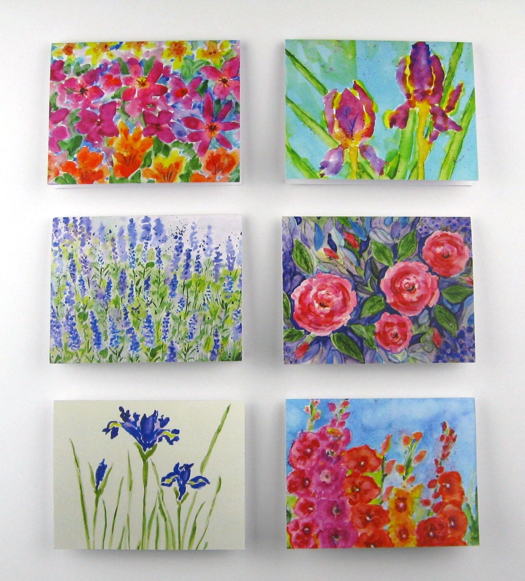Garden Bliss Floral Greeting Cards, Note Cards, Blank Inside, 6 Floral ...