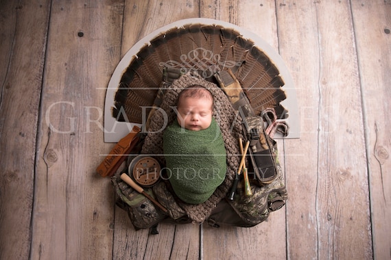 Turkey Hunting Themed Newborn Digital Background Hunting - Etsy