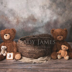 Newborn digital background bear digital background  teddy bear digital backdrop  boy digital background girl digital background