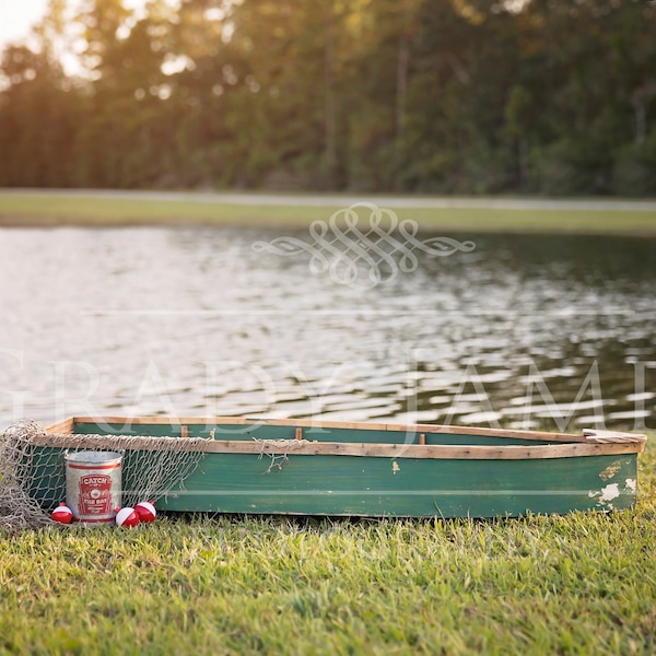 Digital boat background Newborn digital boat background digital boat prop digital fishing background