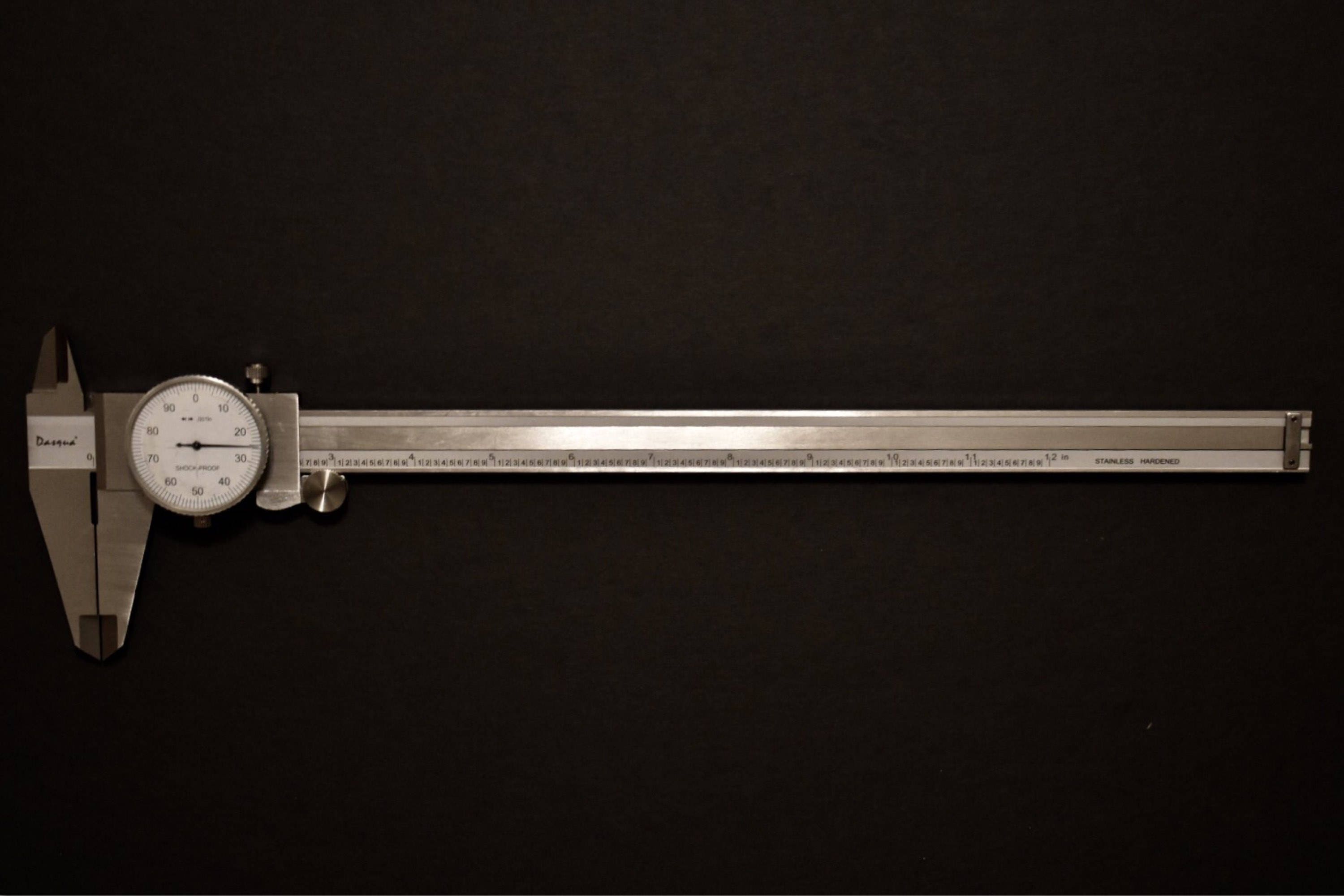 Stainless Steel Dial Caliper 12 Dasqua Dial Caliper Etsy UK