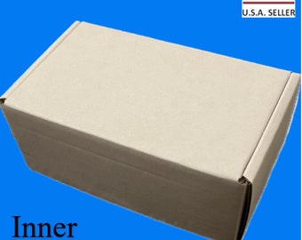 5x3x2 White Corrugated Cardboard Shipping boxes set of 50pcs