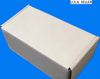 8x4x3 White Corrugated Cardboard Shipping boxes set of 50pcs. Corrugated boxes. Cardboard boxes