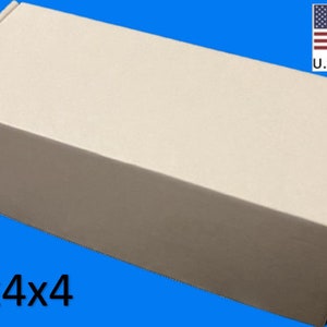 10x4x4 White Corrugated Cardboard Shipping boxes set of 50pcs