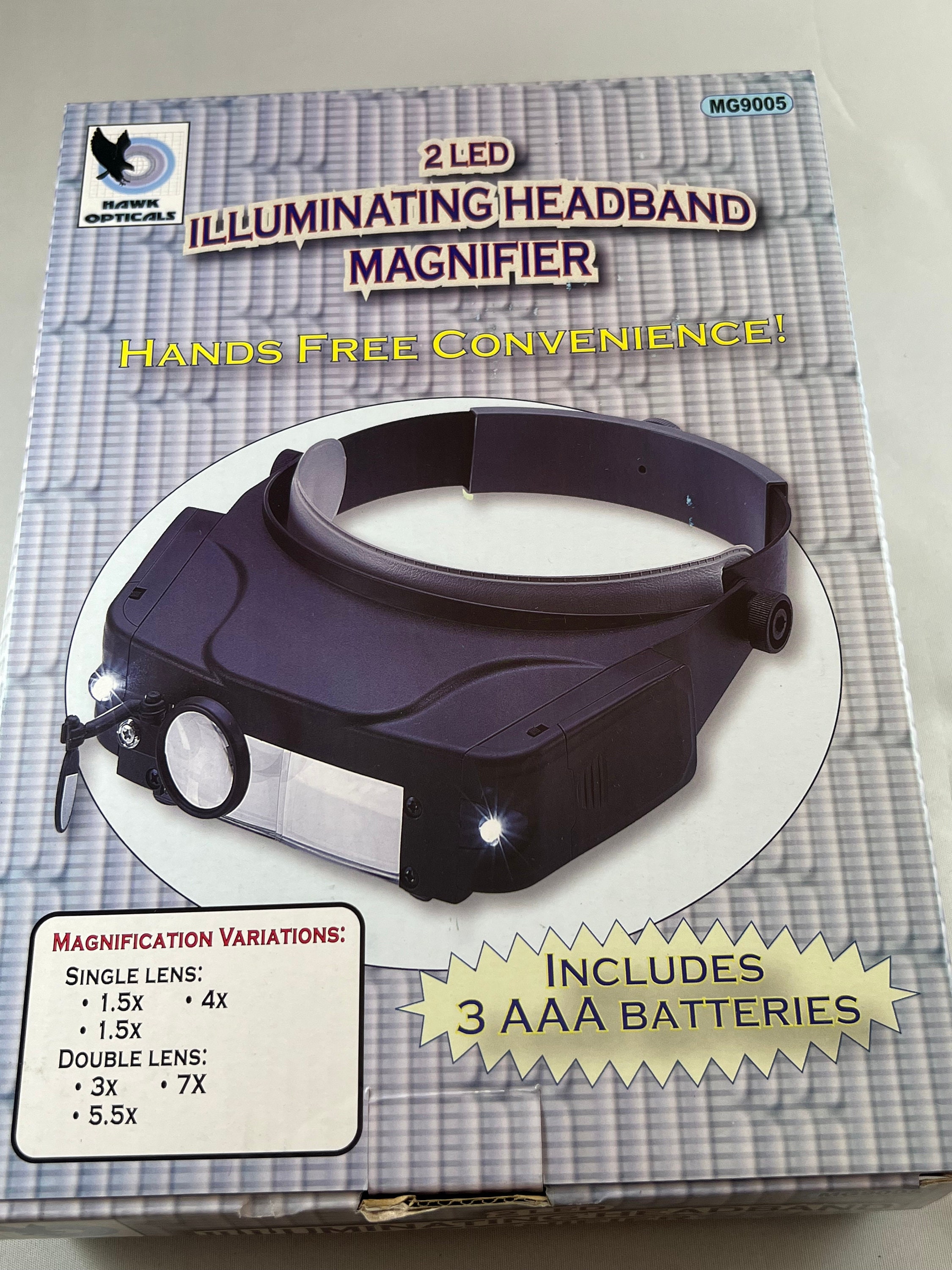 Optivisor LX Magnifier Hands Free Headband for Jewelers and Watchmakers -  Watch Battery Tools