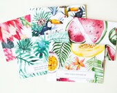 Tropical open when love letters set of 10, letters to open when, letters to boyfriend, letters to girlfriend, gift for him, gift for her
