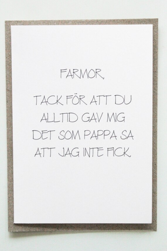 Funny Card For Your Grandmother Card For Mothers Day Love Etsy