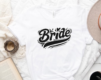 Bride Short-Sleeve Tee - Plus Sizes - Bride Shirt - Bridal Gift - Wedding Gift - BRIDE TO BE - Wedding Shower Gift - Bridal Tshirt