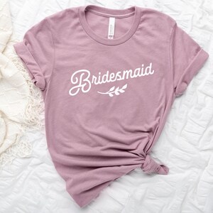 Bridesmaid Wedding Party Short-Sleeve Tee - Plus Sizes - Bridesmaid Proposal Box idea - Bridesmaid Gift - Matching wedding party shirts