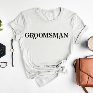 Groomsman Retro Short-sleeve Tee - Bachelor Party Shirt - Matching Bach Party Shirt - Groomsman Shirt - Wedding Party Tee