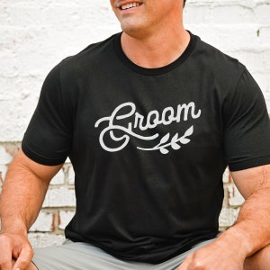 Groom Short-Sleeve Tee - Big and Tall Sizes Available - Groom tshirt - Matching Shirt for Bride and Groom - Wedding Party shirts