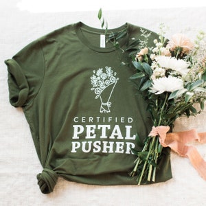 Certified Petal Pusher Shirt for Wedding Florist | Wedding Vendor Thank You Gifts | Florist Shirt | Short Sleeve Vendor Shirts for Florist