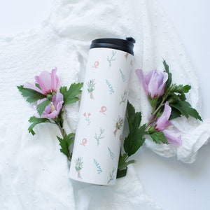 Blomsterdesigner - Blomsterbutik Present till florist Termomugg 450 ml - Kopp till florist - Tackpresent från bruden - Blomsterdesigner Present