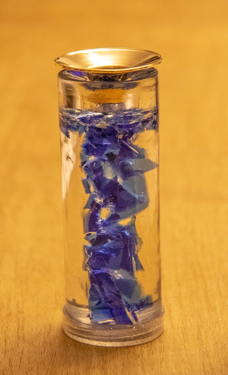 Broken Wedding Glass Shabbat Candle Holders. Customized Candle Etsy