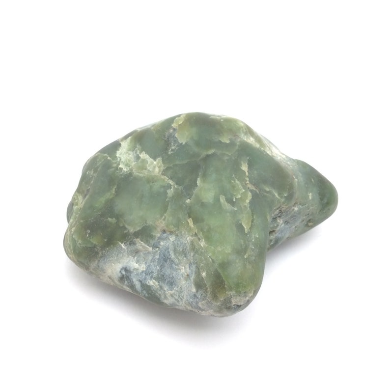 Big Sur Jade Pebble Specimen Green Ocean Polished Nephrite Gem Stone Monterey California #12