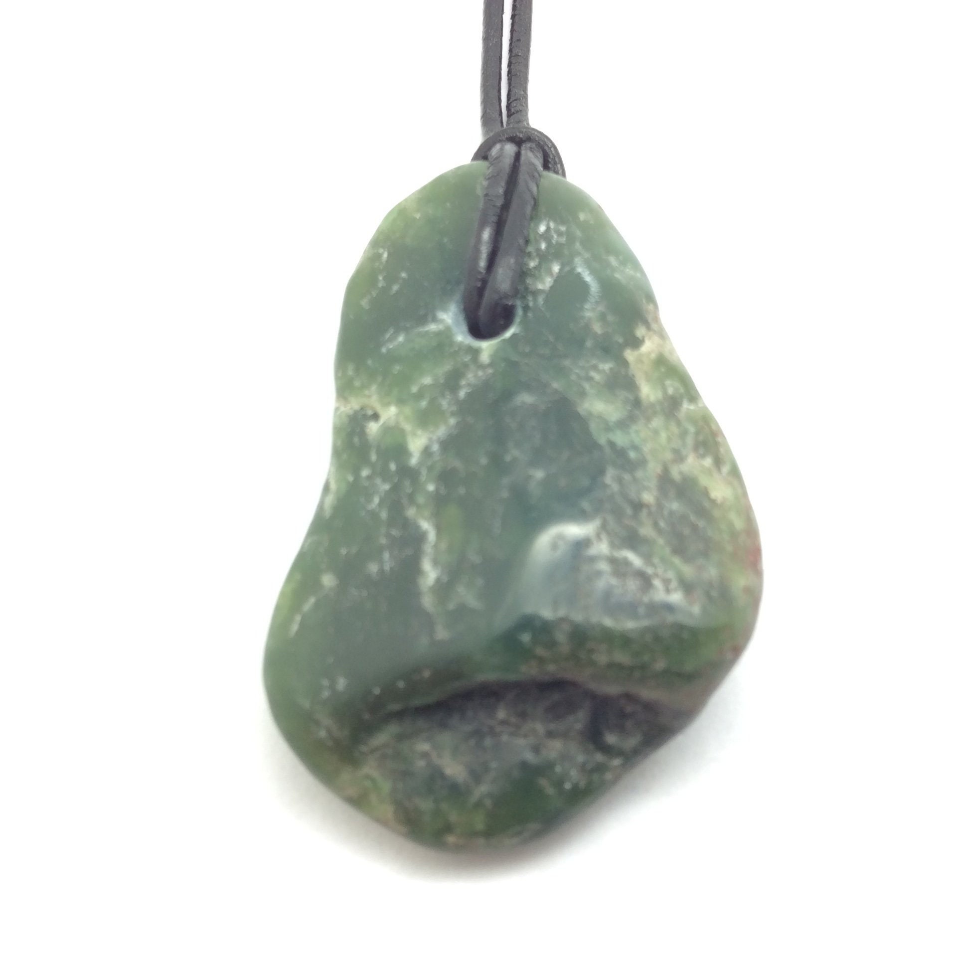 Big Sur Jade Pebble Pendant Green Ocean Polished Nephrite Etsy