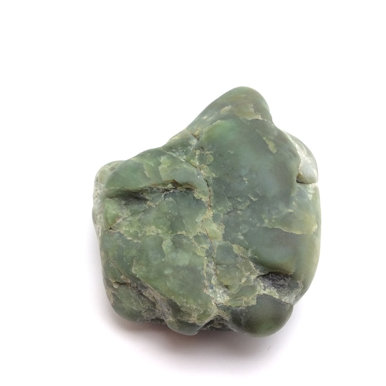 Big Sur Jade Pebble Specimen Green Ocean Polished Nephrite Gem Stone Monterey California #12